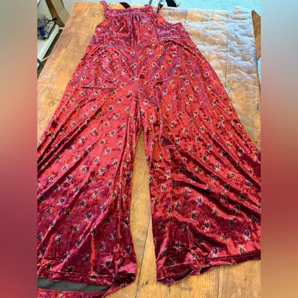 Natural Life Red Velvet Kids Overalls - Picture 9 of 12